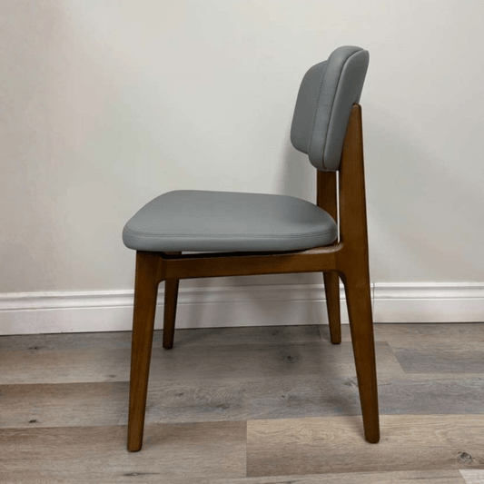 Paros Grey Modern Walnut Dining Chairs - Your Bar Stools Canada