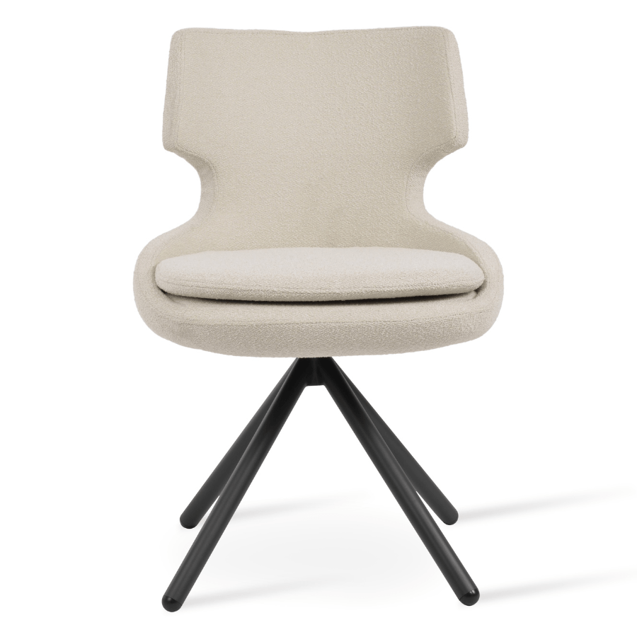 Patara Boucle Swivel Chair | Cream Boucle - Your Bar Stools Canada