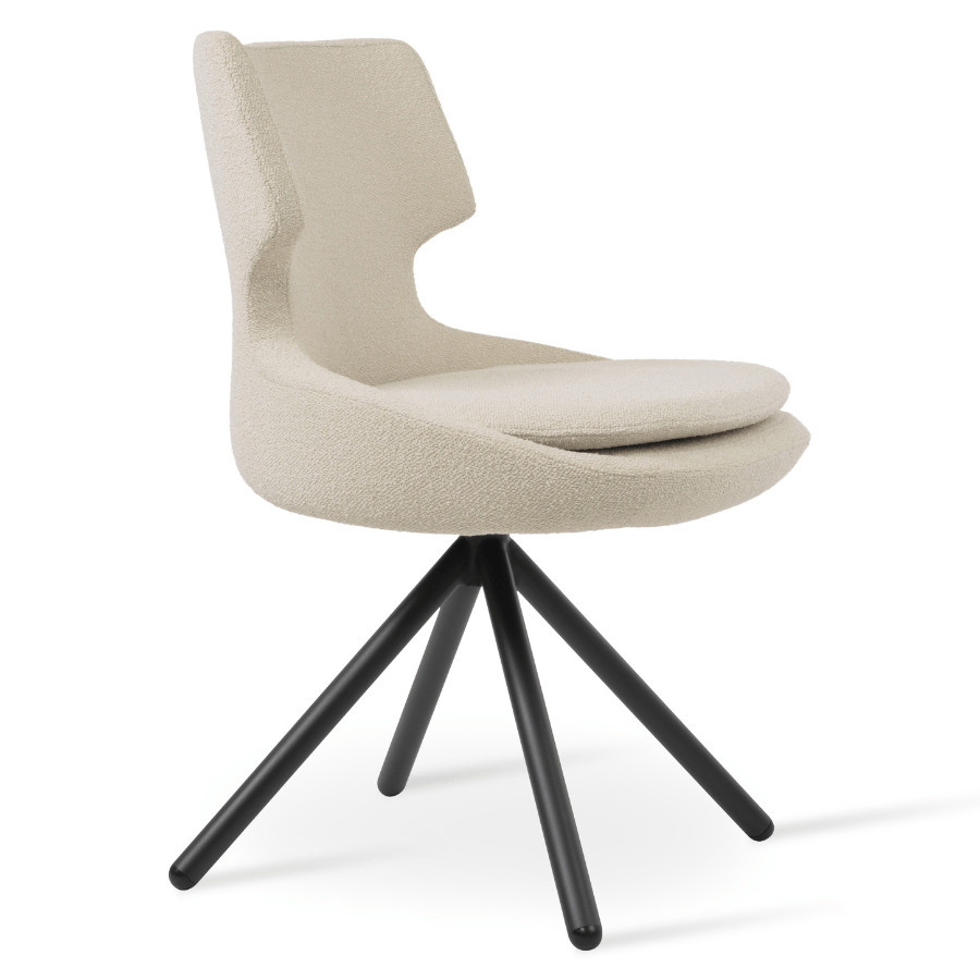 Patara Boucle Swivel Chair | Cream Boucle - Your Bar Stools Canada