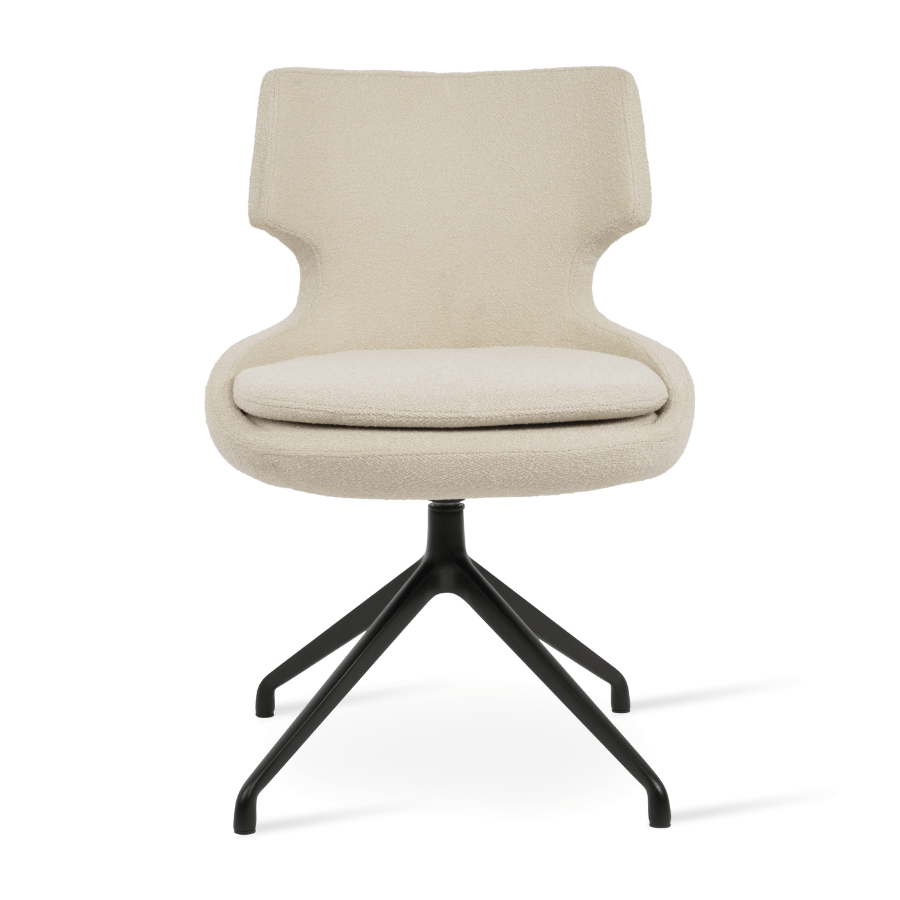 Patara Boucle Swivel Chair | Cream Boucle - Your Bar Stools Canada