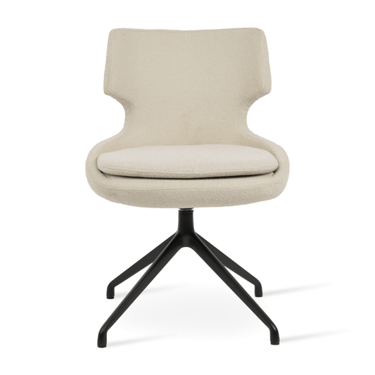 Patara Boucle Swivel Chair | Cream Boucle - Your Bar Stools Canada