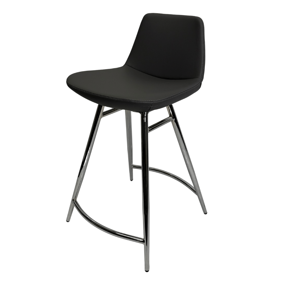 Pera Galata Grey Metal Bar Stools - Your Bar Stools Canada