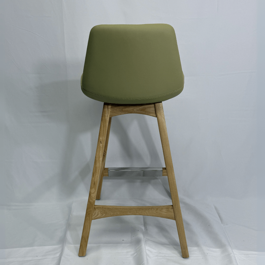 Pera Green Light Wood Bar Stools - Your Bar Stools Canada