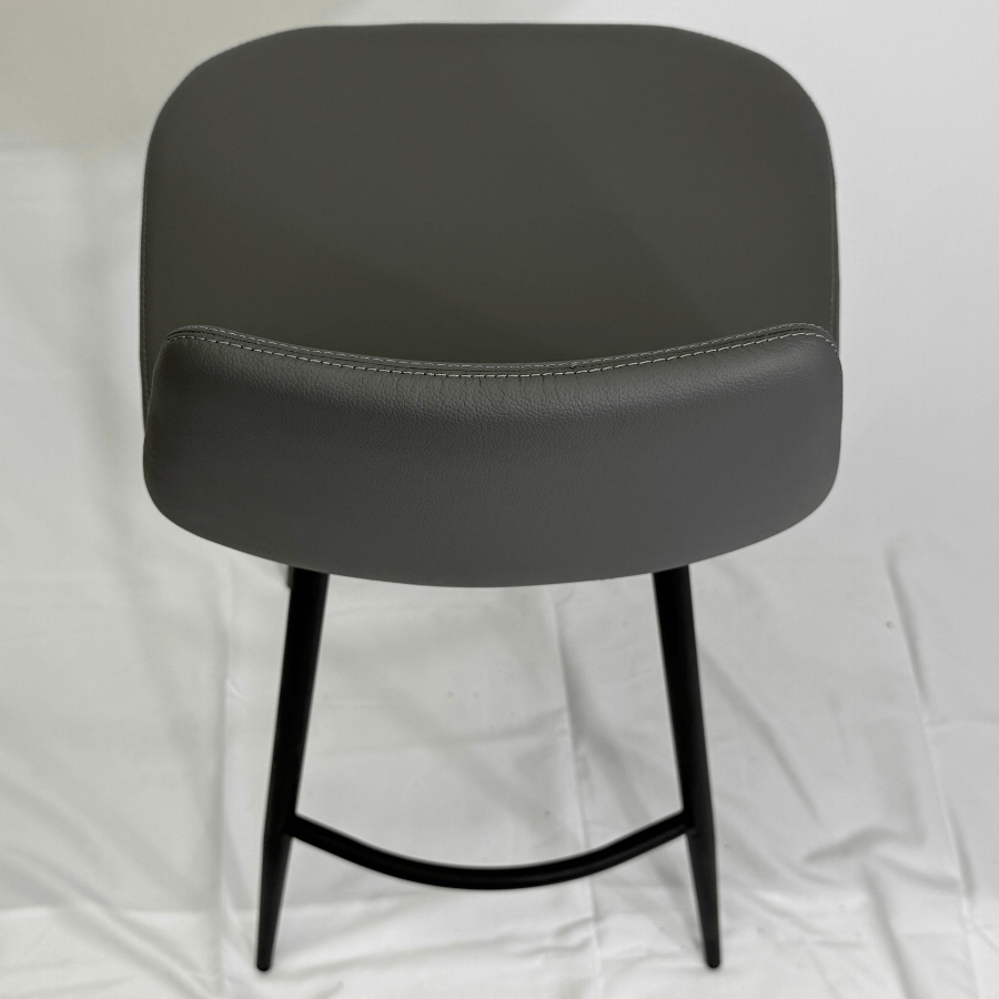 Pera Grey Galata Black Metal Bar Stools - Your Bar Stools Canada