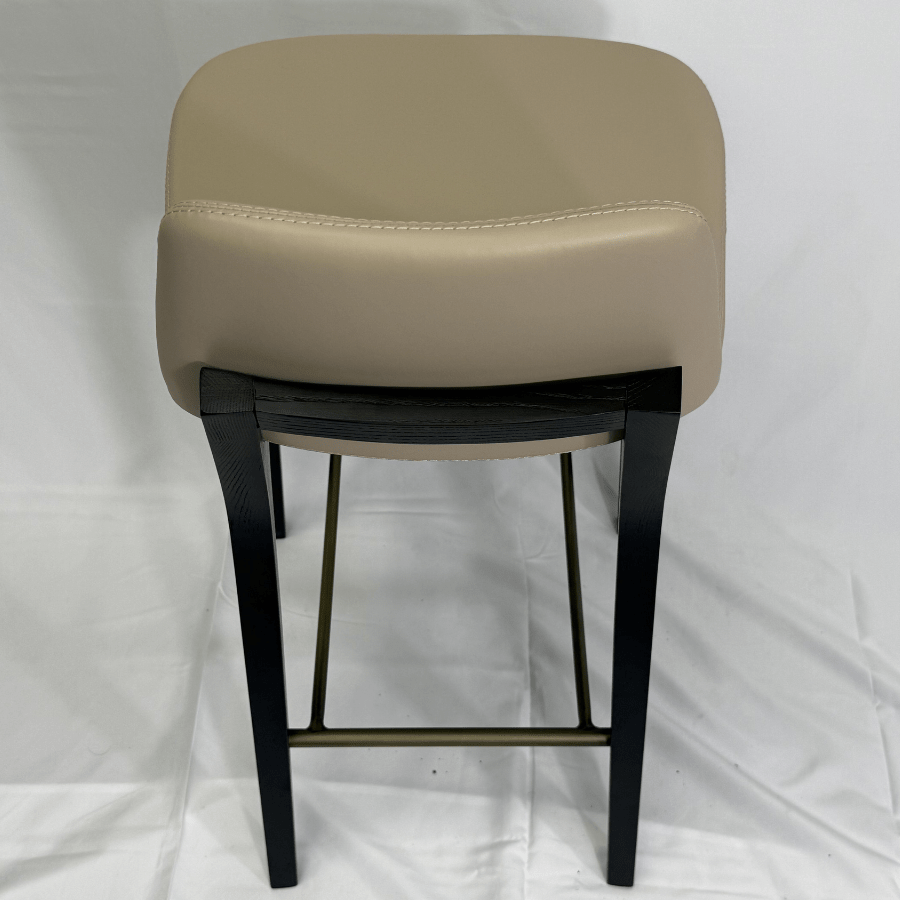 Pera HB Beige Leather Bar Stools - Your Bar Stools Canada