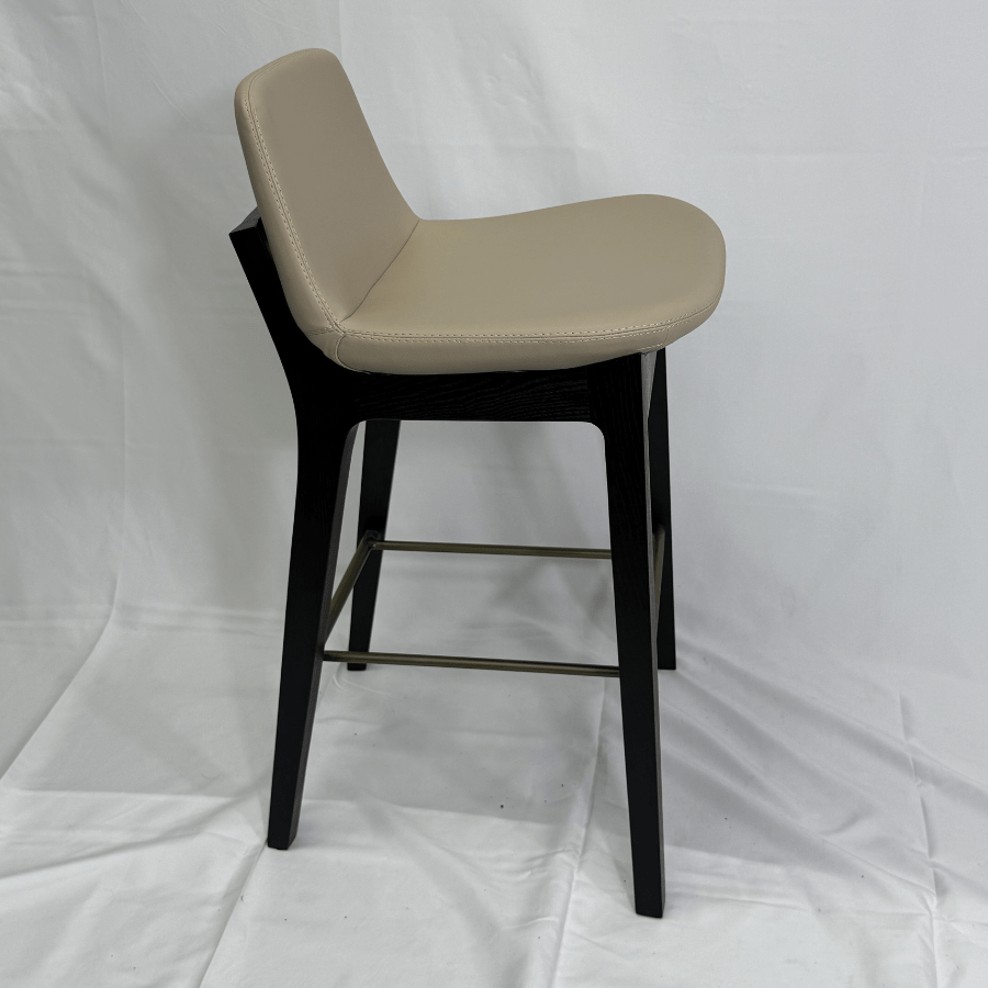 Pera HB Beige Leather Bar Stools - Your Bar Stools Canada