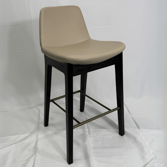 Pera HB Beige Leather Bar Stools - Your Bar Stools Canada