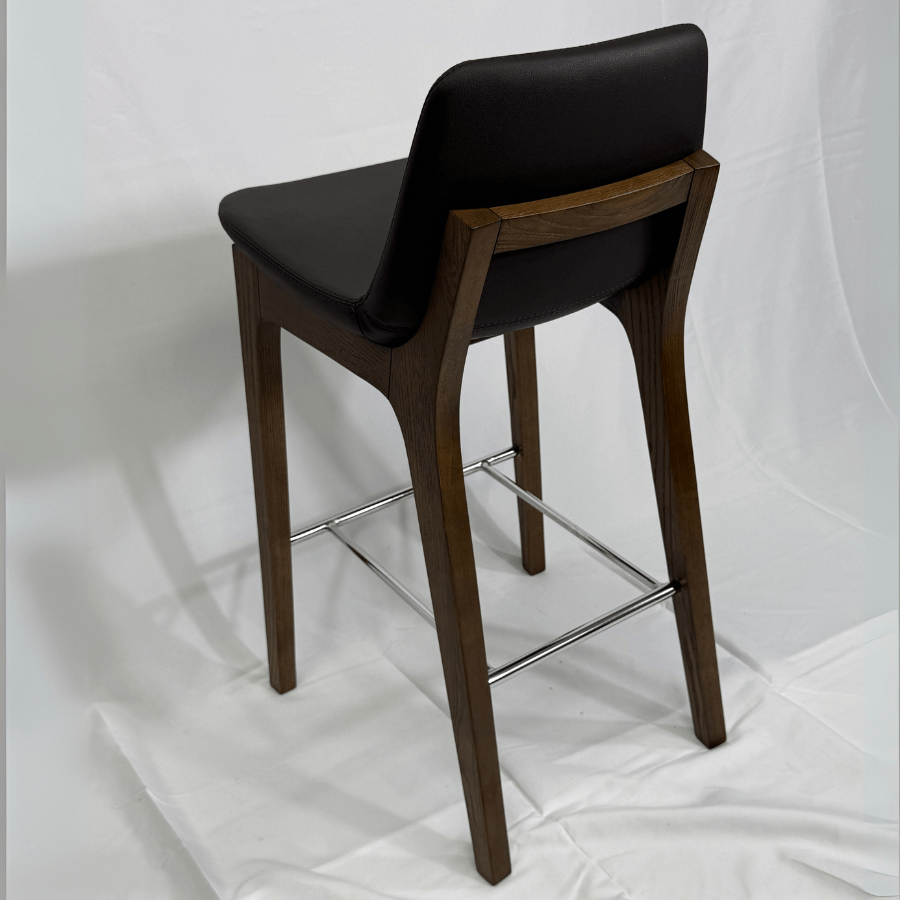 Pera HB Black Leather Bar Stools - Your Bar Stools Canada