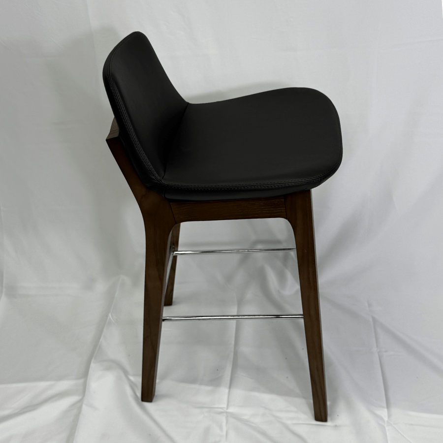 Pera HB Brown Leather Barstool - Your Bar Stools Canada