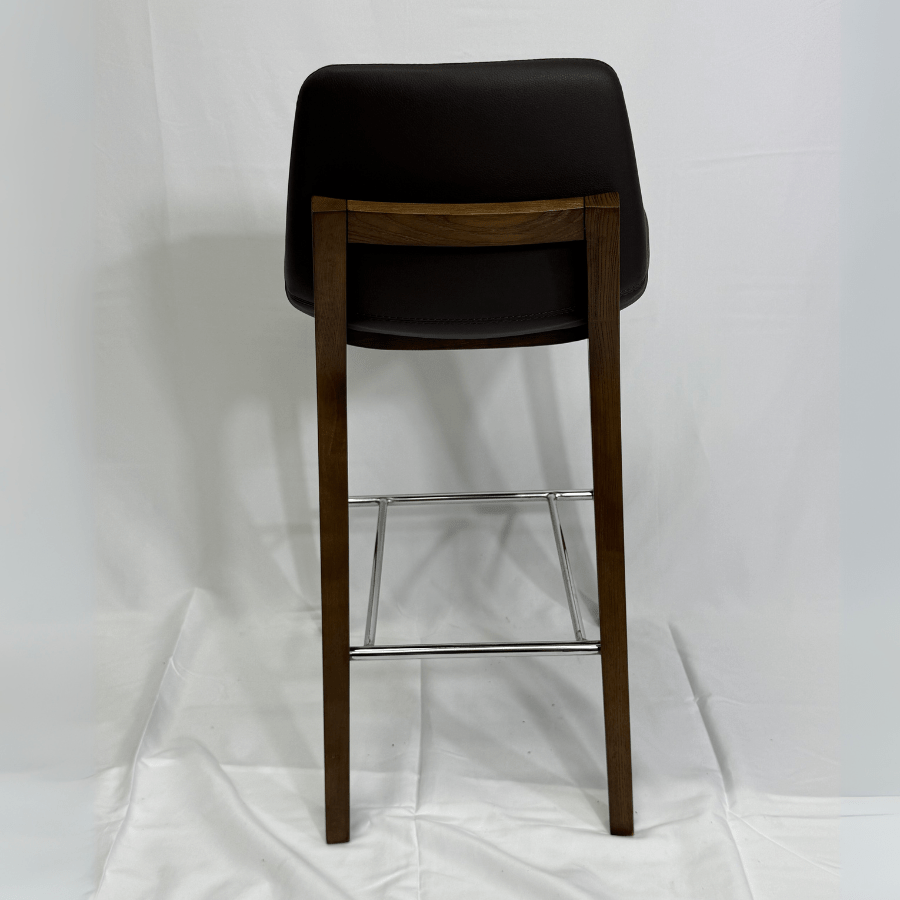 Pera HB Brown Leather Barstool - Your Bar Stools Canada