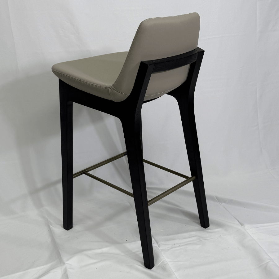 Pera HB Cream and Black Bar Stools - Your Bar Stools Canada