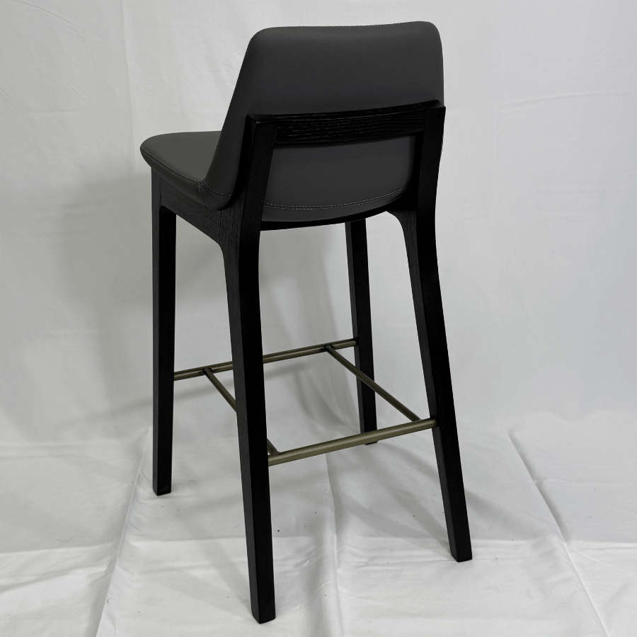 Pera HB Gray Leather Counter Stools - Your Bar Stools Canada