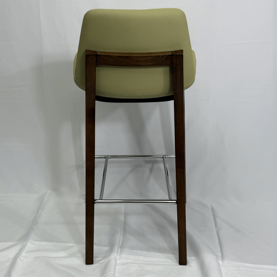 Pera HB Green Leather Bar Stools - Your Bar Stools Canada