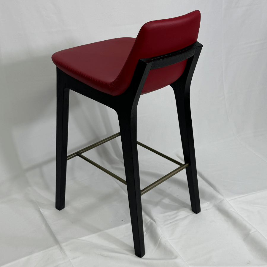 Pera HB Red Leather Counter Stools - Your Bar Stools Canada