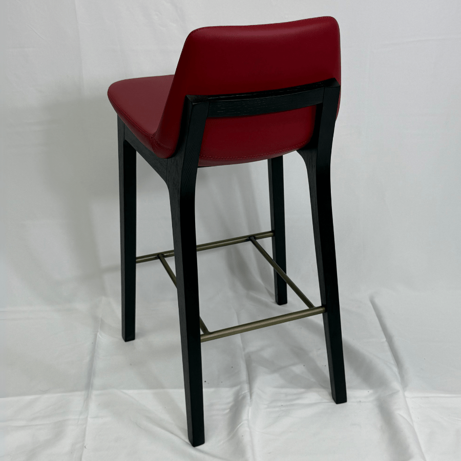 Pera HB Red Leather Counter Stools - Your Bar Stools Canada