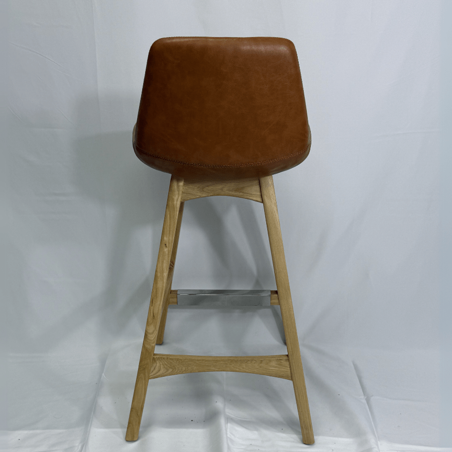 Pera Tan Light Wood Bar Stools - Your Bar Stools Canada