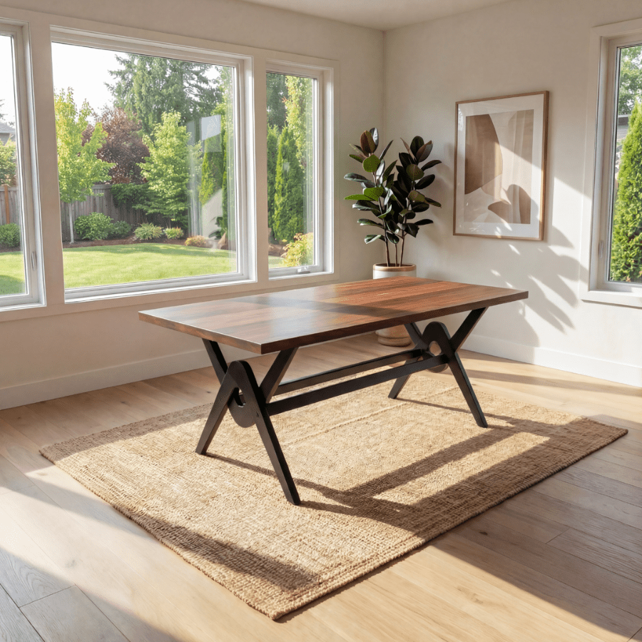 Pierre J Solid Wood Dining Set with Upholstered Armchairs - Your Bar Stools Canada