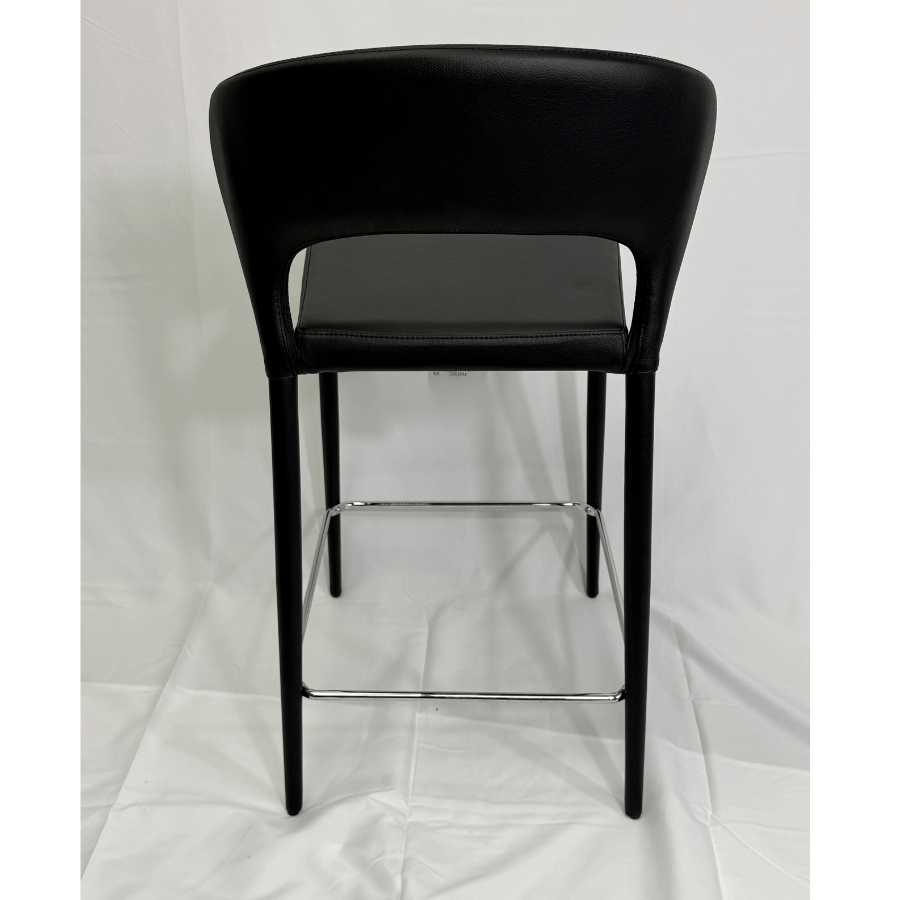 Prada Black Leather Commercial Bar Stools - Your Bar Stools Canada