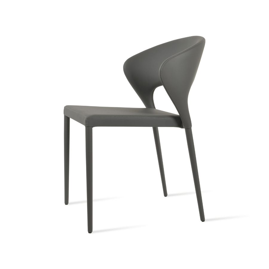 Prada Restaurant Chairs Grey Stacking Chairs - Your Bar Stools Canada