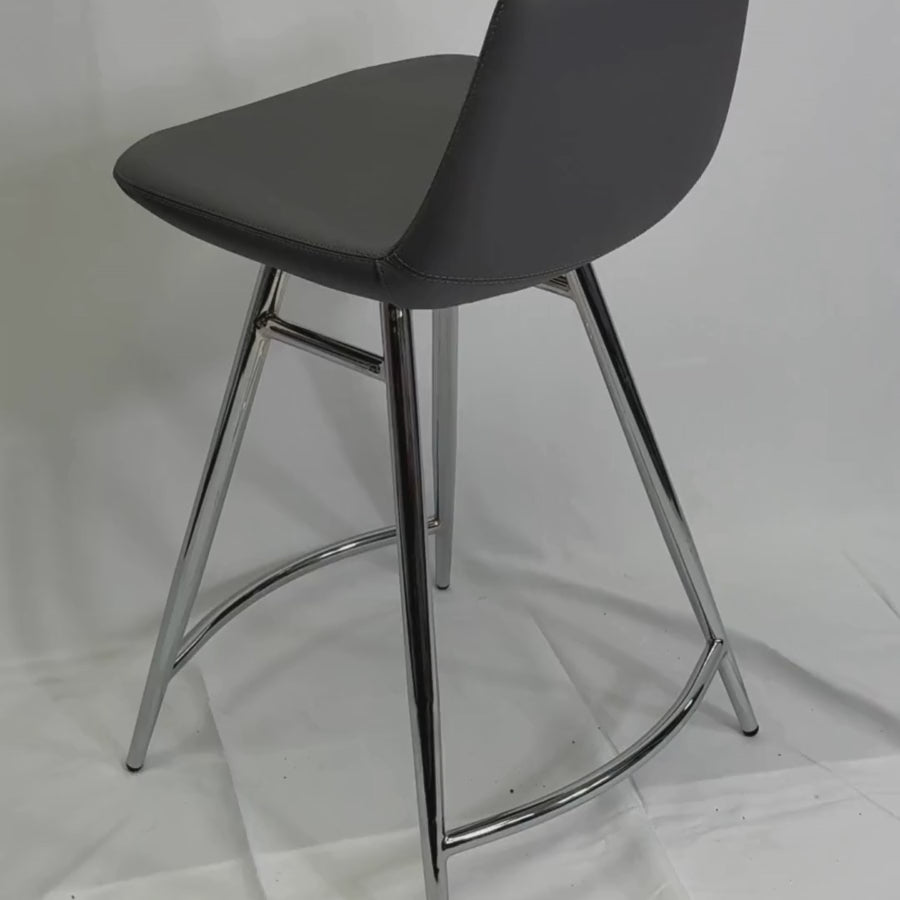 Pera Galata Grey Metal Bar Stools