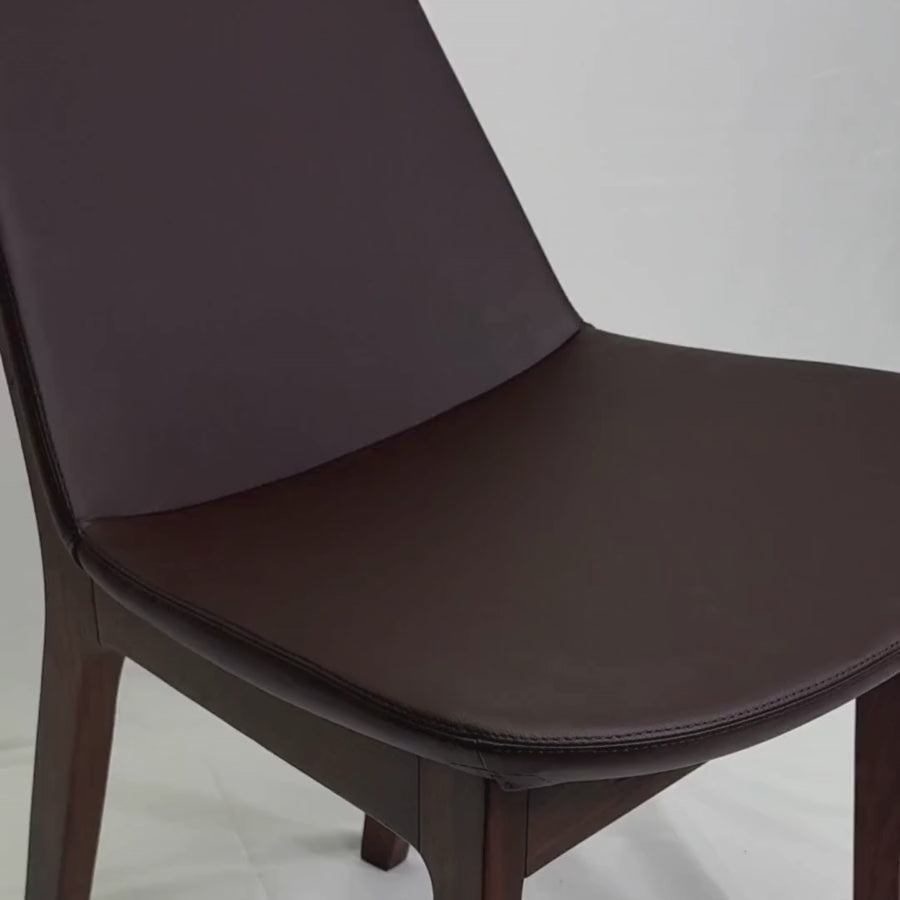 Eiffel HB Brown Leather Dining Chairs