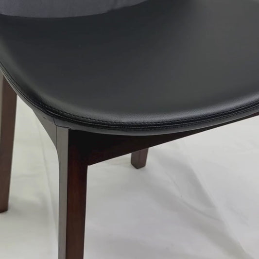 Eiffel HB Black Faux Leather Dining Chairs