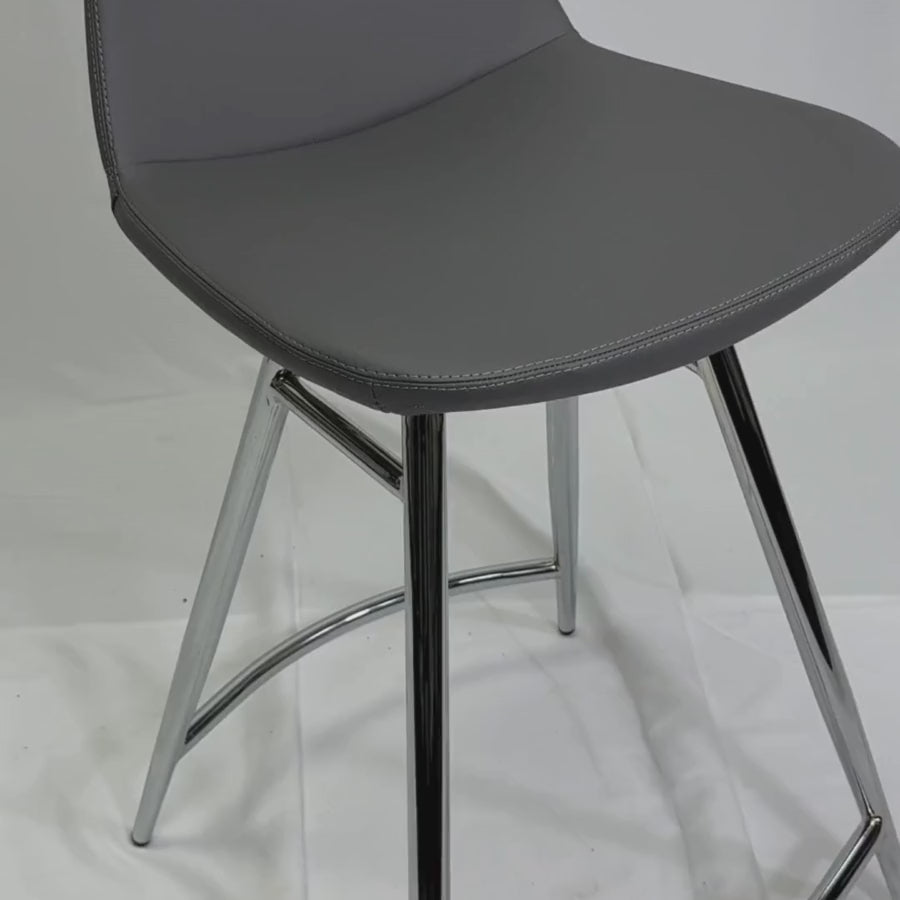 Pera Galata Grey Metal Bar Stools