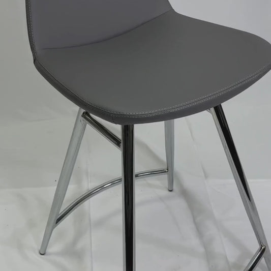 Pera Galata Grey Metal Bar Stools