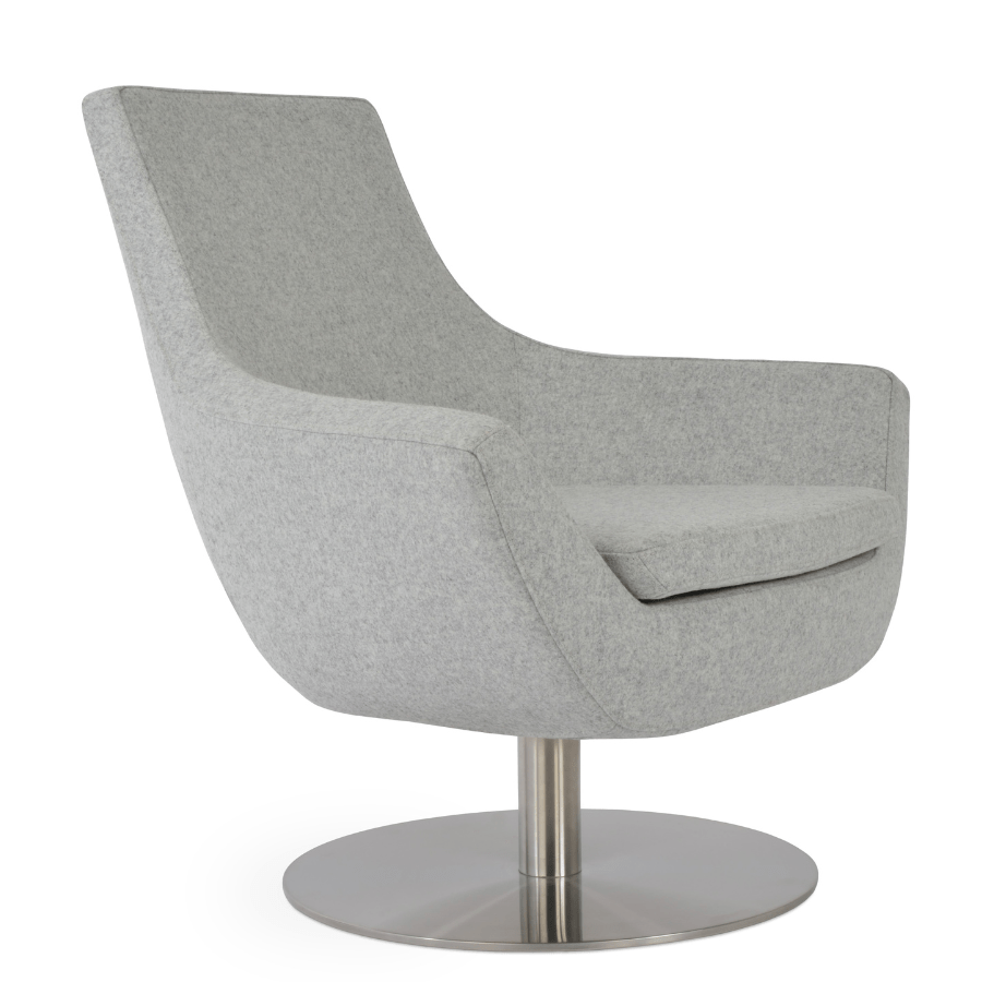 Rebecca Grey Swivel Accent Chair - Your Bar Stools Canada