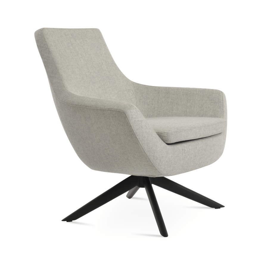 Rebecca Grey Swivel Accent Chair - Your Bar Stools Canada