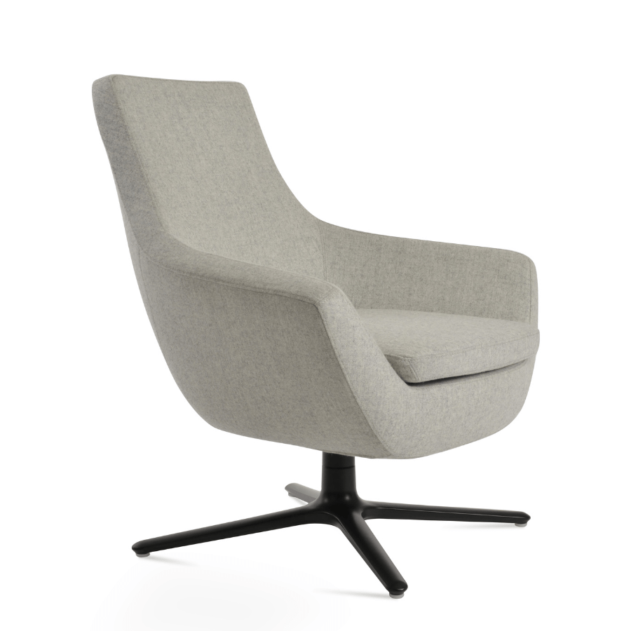 Rebecca Grey Swivel Accent Chair - Your Bar Stools Canada