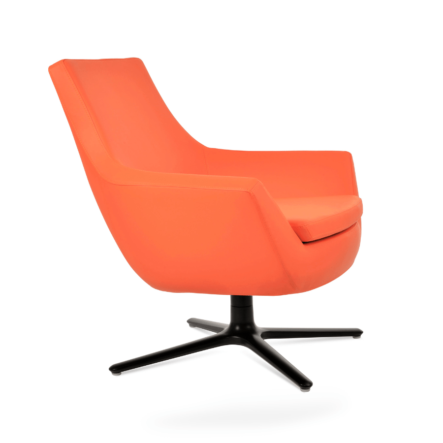 Rebecca Orange Swivel Accent Chair - Your Bar Stools Canada