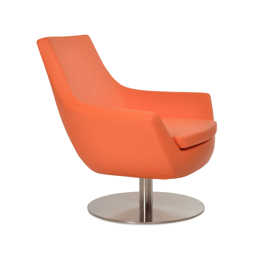 Rebecca Orange Swivel Accent Chair - Your Bar Stools Canada