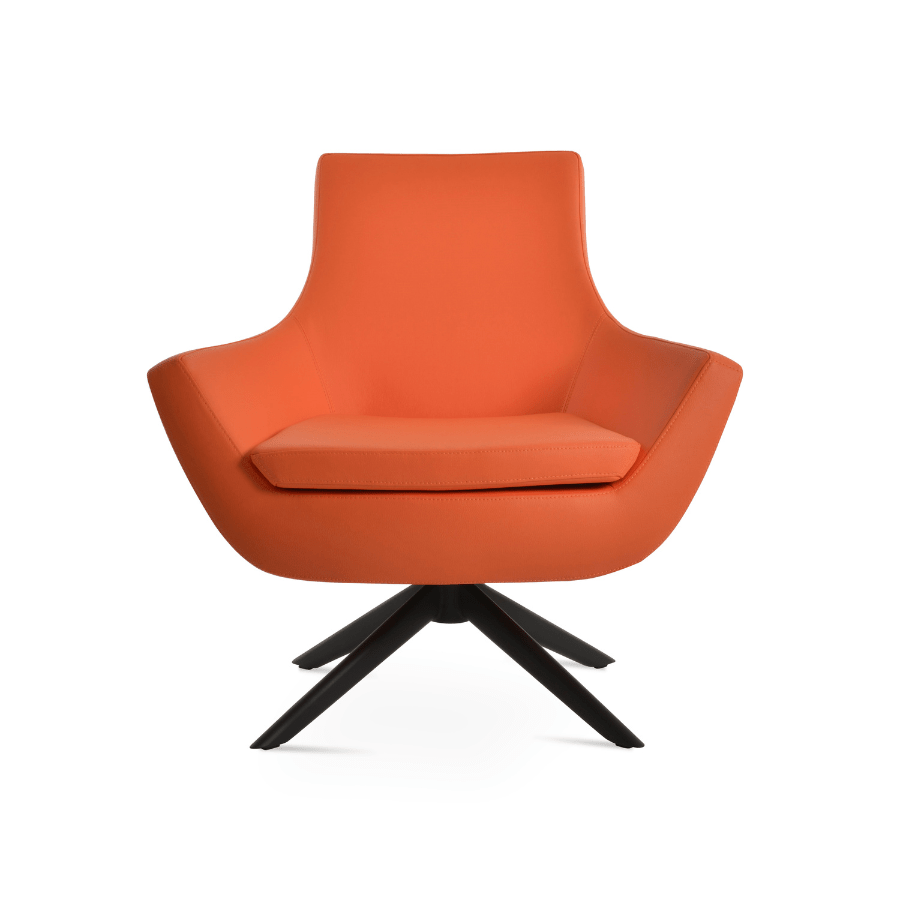 Rebecca Orange Swivel Accent Chair - Your Bar Stools Canada