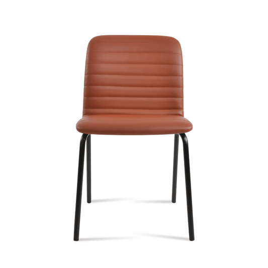 Restaurant Chair | Isa Tan on Black Metal Base - Your Bar Stools Canada