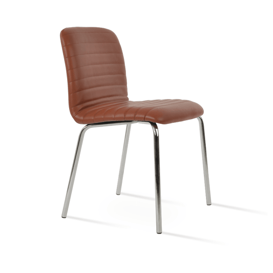 Restaurant Chair | Isa Tan on Chrome Metal Base - Your Bar Stools Canada
