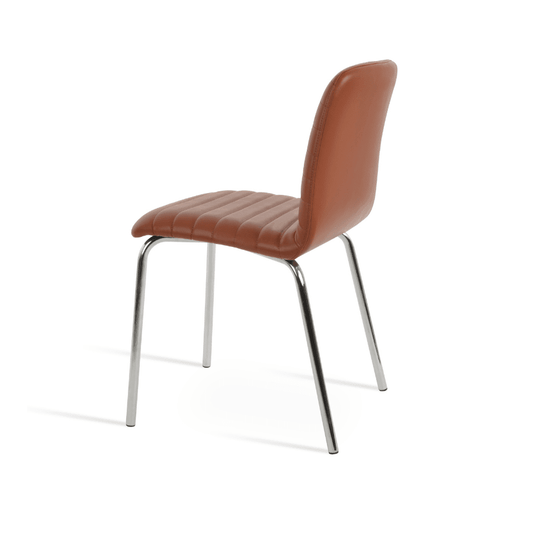 Restaurant Chair | Isa Tan on Chrome Metal Base - Your Bar Stools Canada