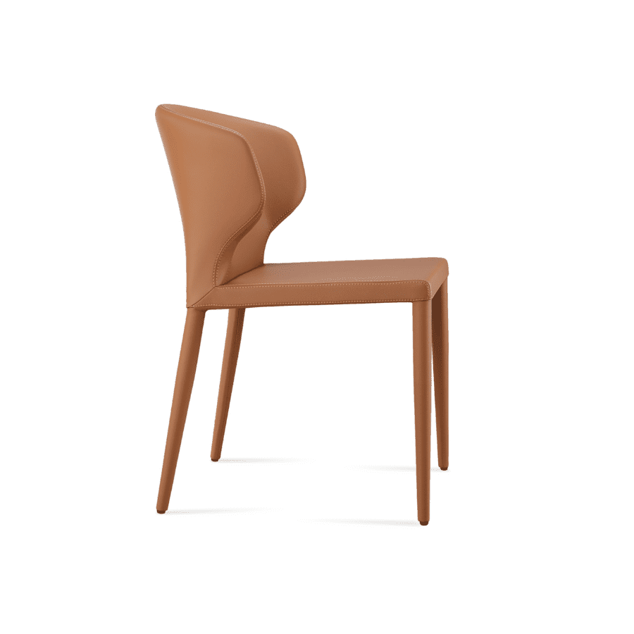 Restaurant Dining Chairs Amed Brown Leather - Your Bar Stools Canada