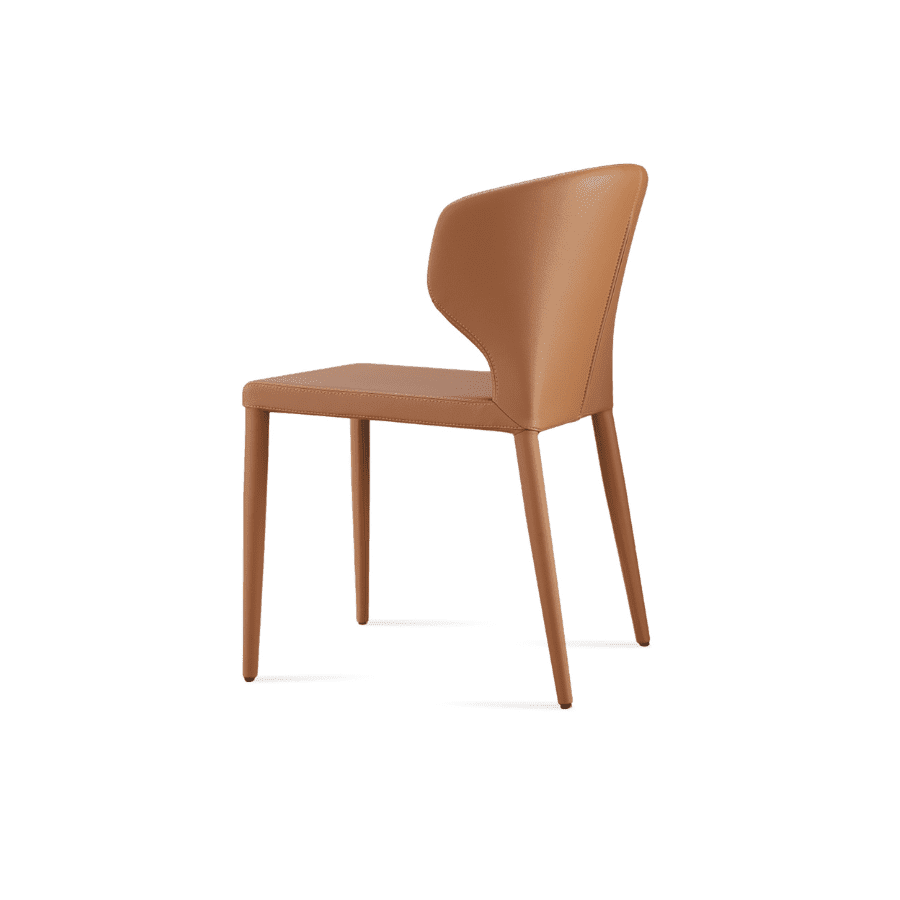 Restaurant Dining Chairs Amed Brown Leather - Your Bar Stools Canada