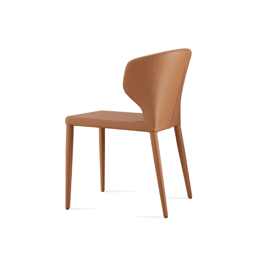 Restaurant Dining Chairs Amed Brown Leather - Your Bar Stools Canada