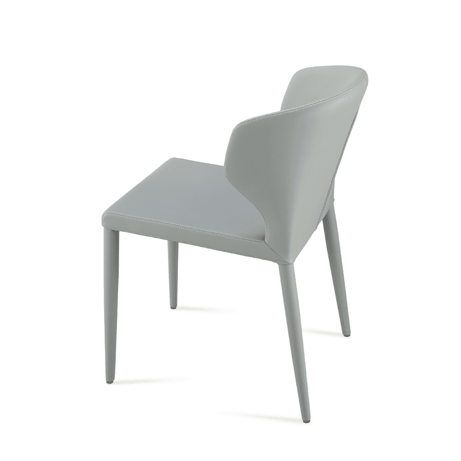 Restaurant Dining Chairs Amed Grey Leather - Your Bar Stools Canada