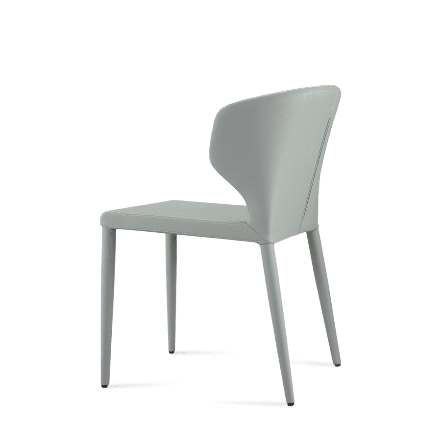 Restaurant Dining Chairs Amed Grey Leather - Your Bar Stools Canada