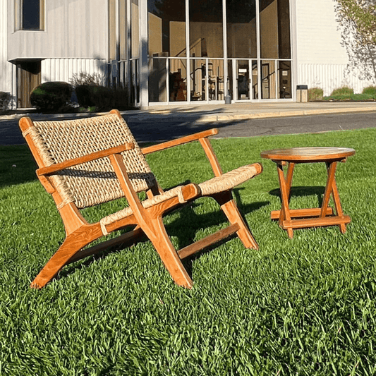 Rope Outdoor Lounge Chair Calava Arm - Your Bar Stools Canada