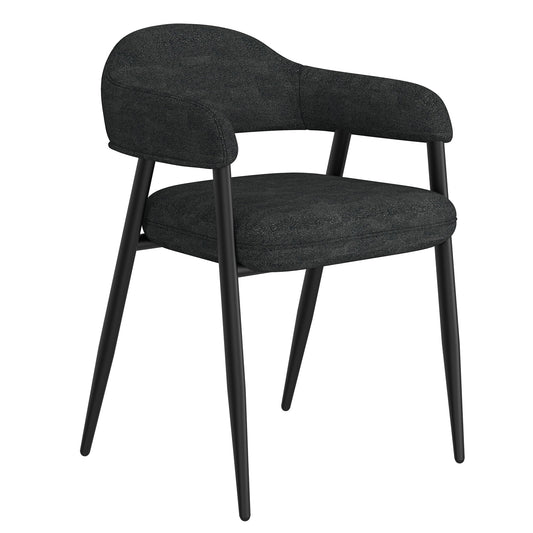 Round Back Dining Chairs | Set of 2 | Archer Black - Your Bar Stools Canada