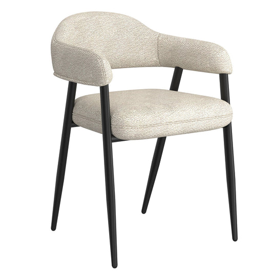 Round Back Dining Chairs | Set of 2 | Archer Cream - Your Bar Stools Canada