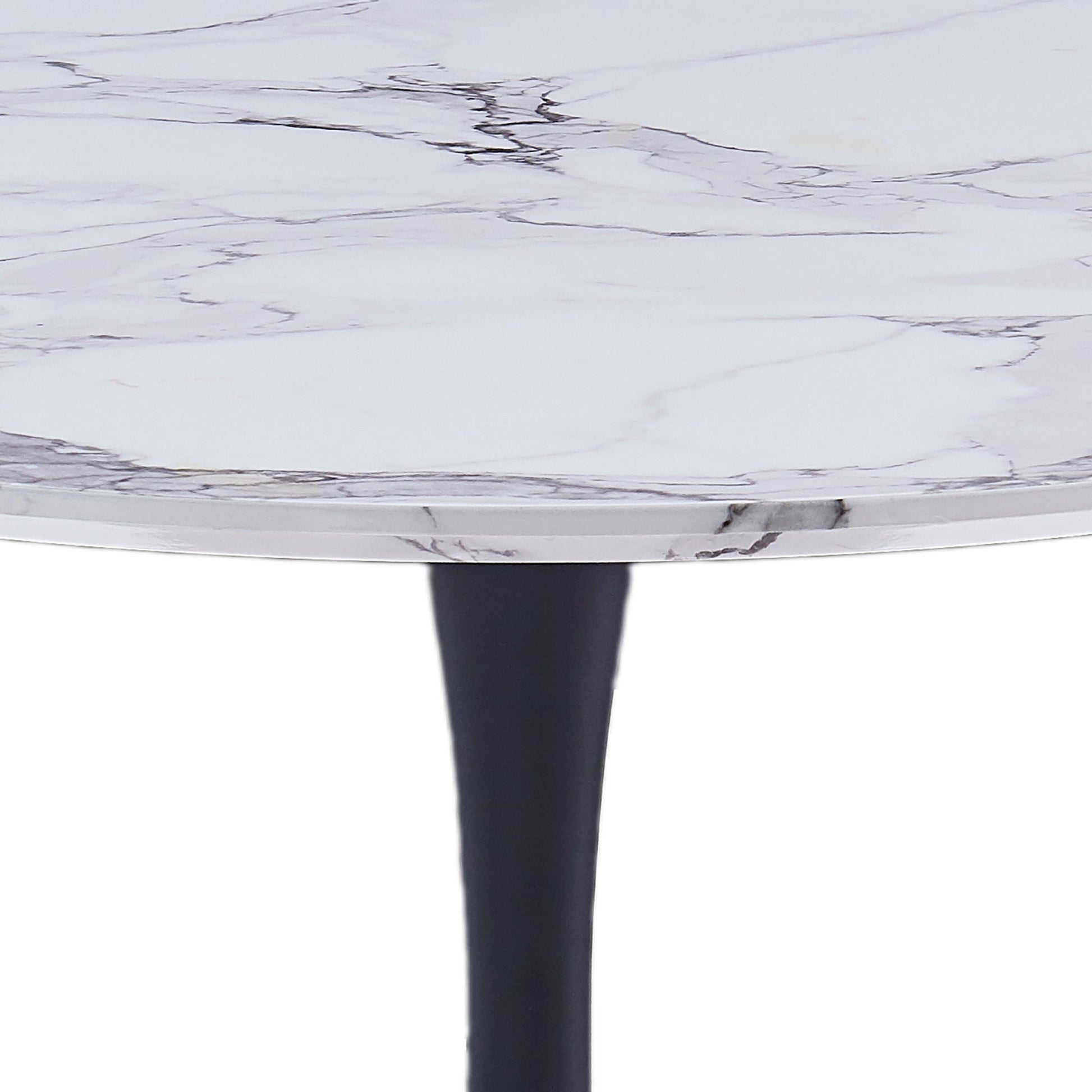 Round Dining Table Zilo 40" Faux Marble Top - Your Bar Stools Canada