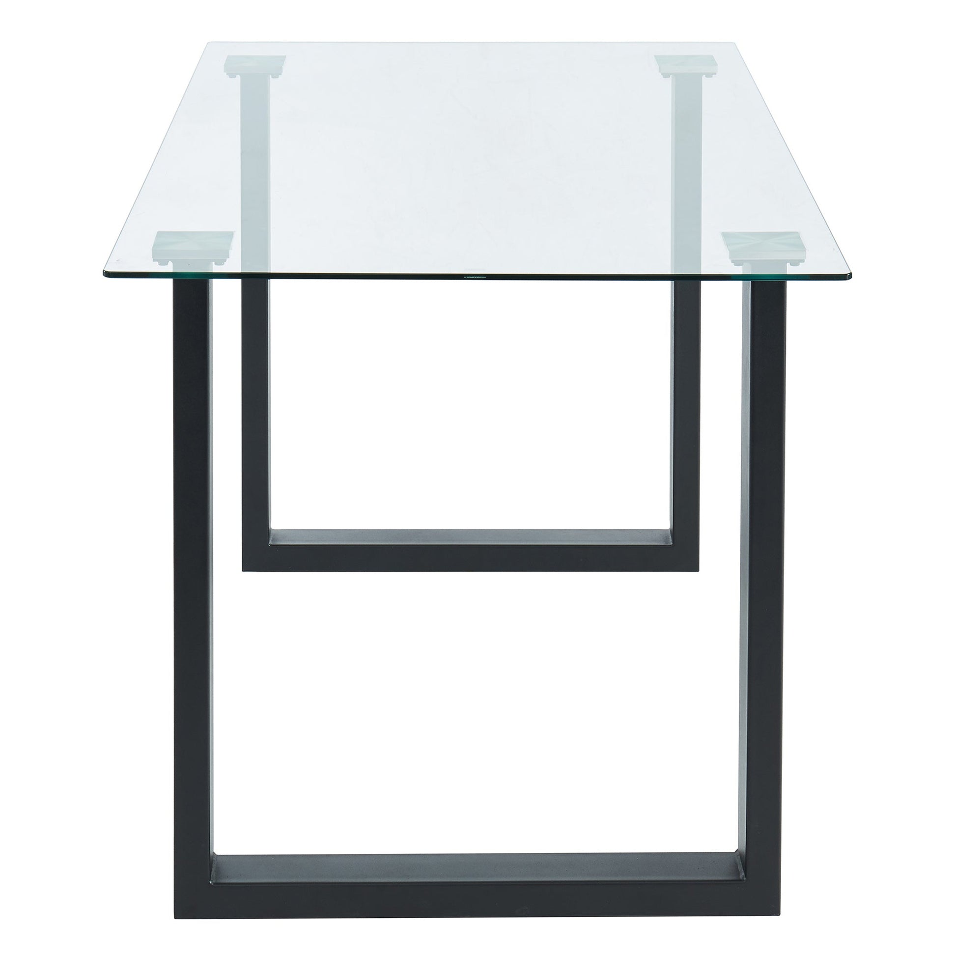Square Glass Dining Table Franco Black - Your Bar Stools Canada