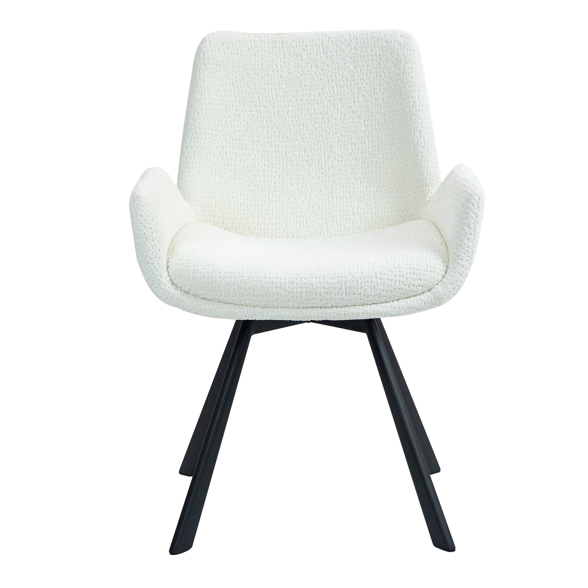 Swivel Dining Chairs | Set of 2 | Signy Cream Velvet - Your Bar Stools Canada