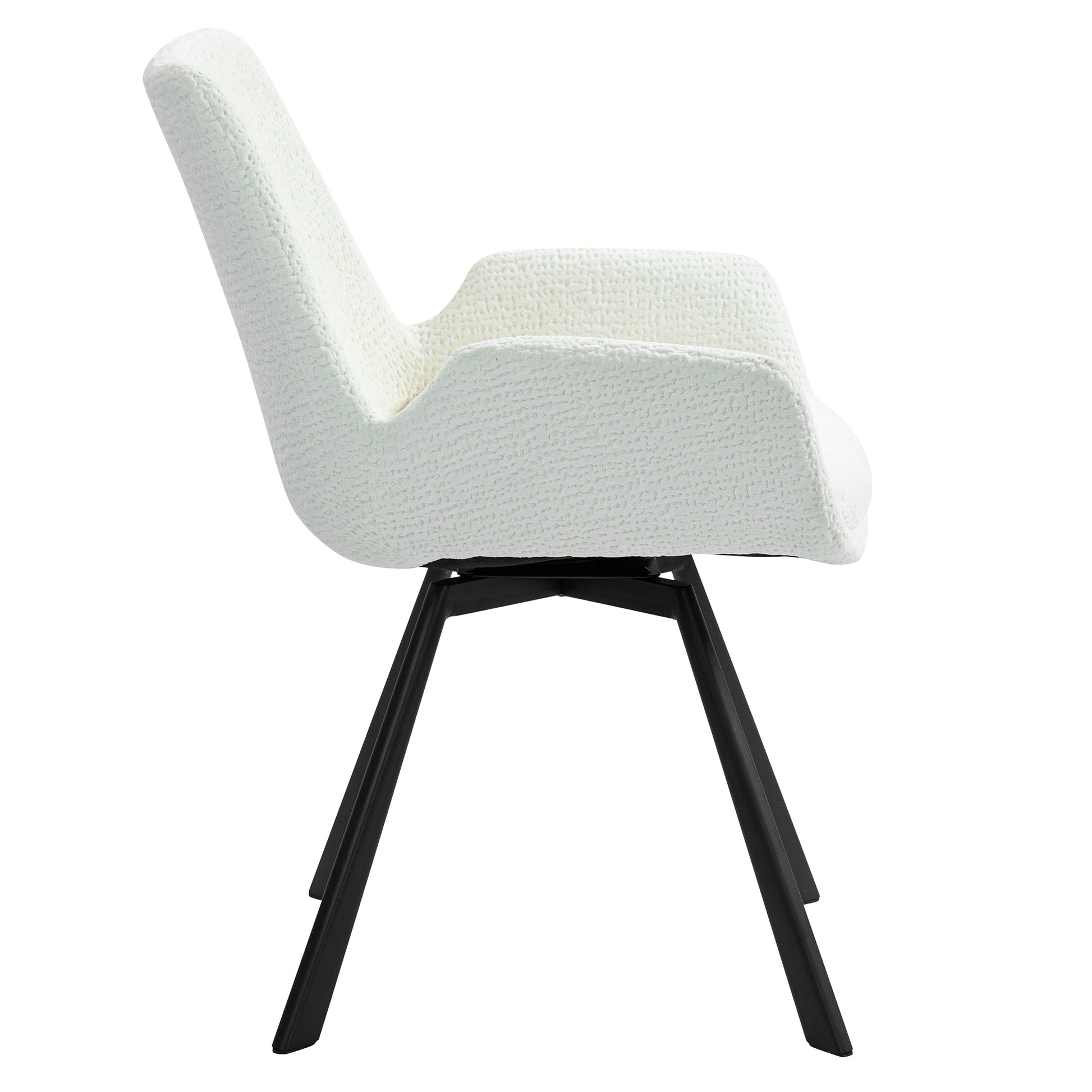 Swivel Dining Chairs | Set of 2 | Signy Cream Velvet - Your Bar Stools Canada