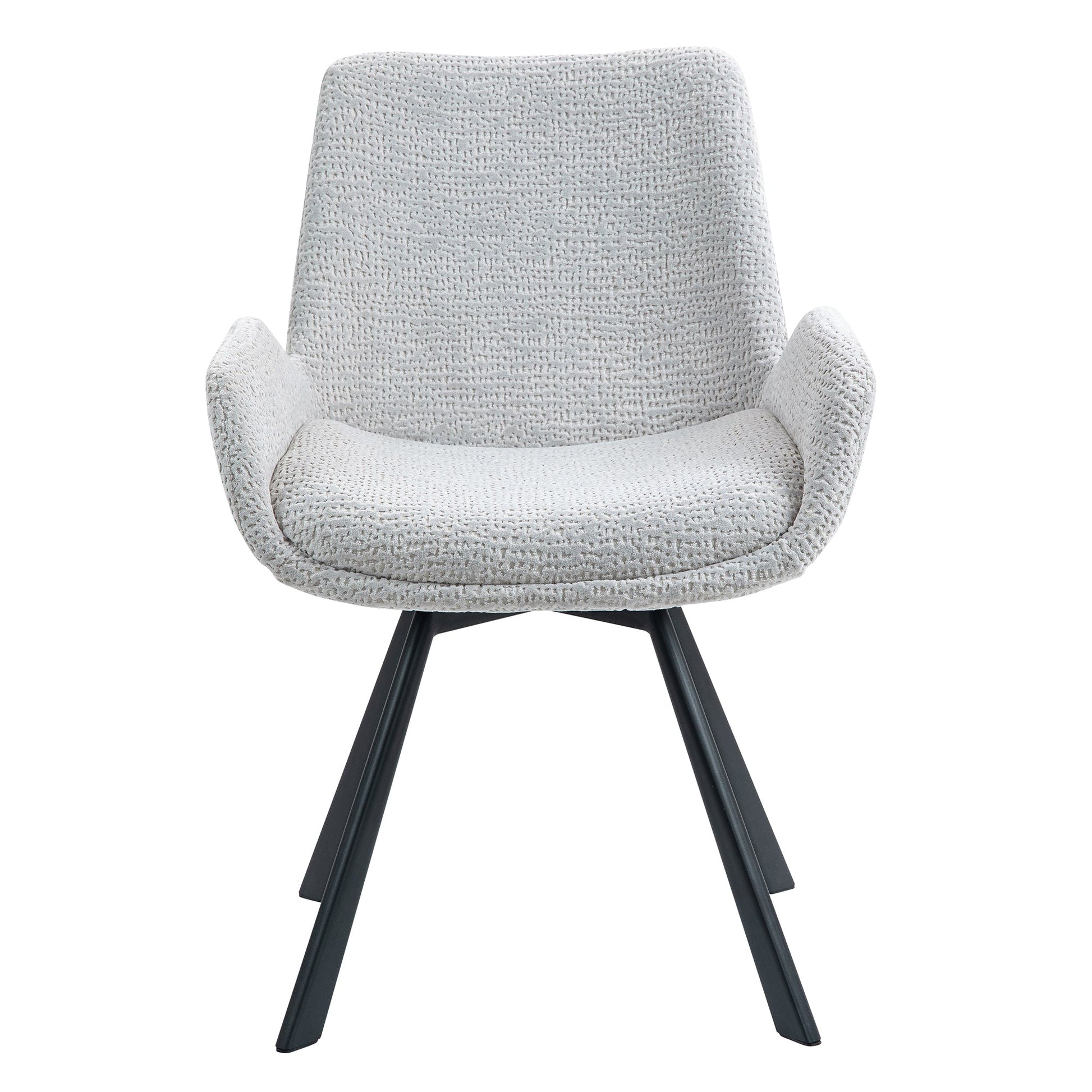 Swivel Dining Chairs | Set of 2 | Signy Grey Velvet - Your Bar Stools Canada